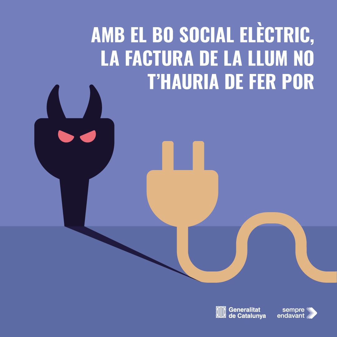 Cartel bueno social electric / Generalitat de Catalunya