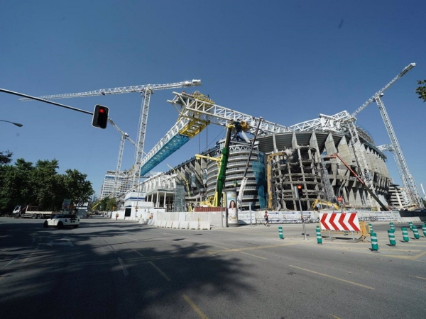 Obras en el Santiago Bernabéu | Foto: Europa Press