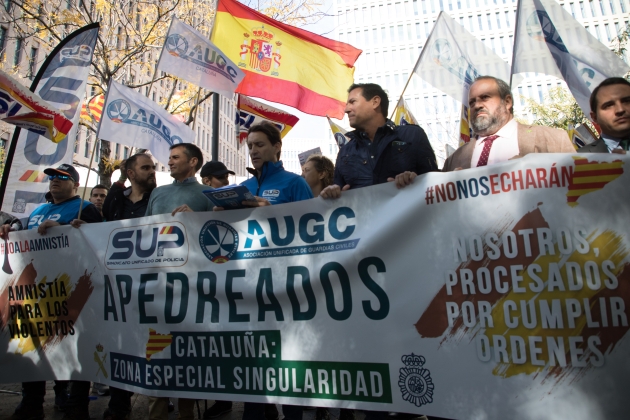 protesta sindicato policía española ciudad justicia foto eva parey