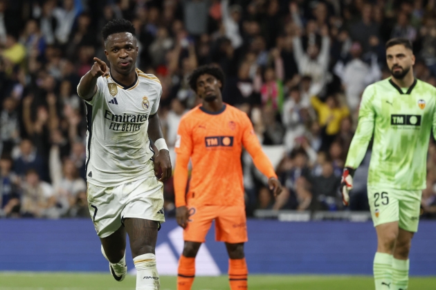 Vinicius celebrando su gol ante el Valencia / Foto: EFE Vinicius celebrando su gol ante el Valencia / Foto: EFE