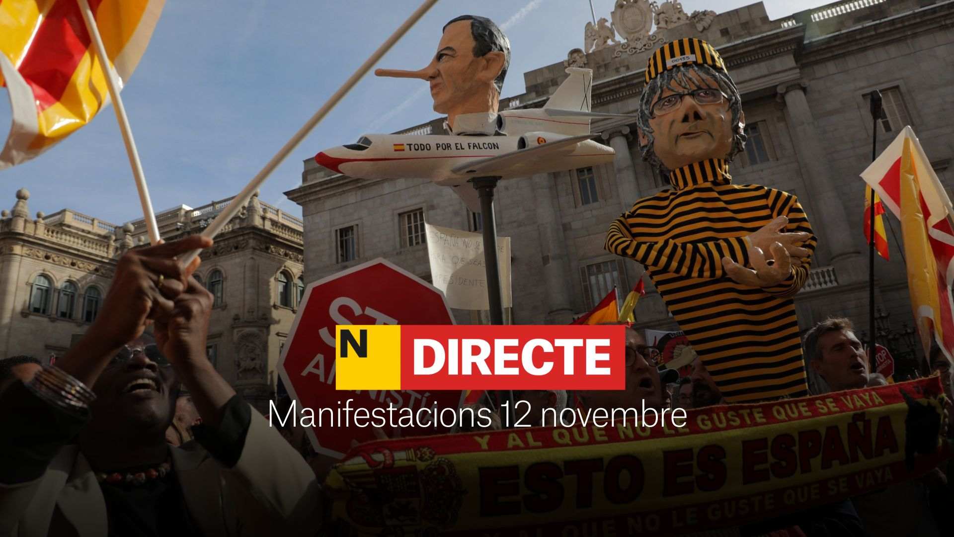 Manifestaciones hoy en Barcelona, Madrid y el Estado, DIRECTO | Última hora y reacciones a las protestas contra la amnistía