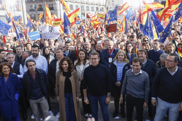 manifestació madrid contra l'amnistia. efe