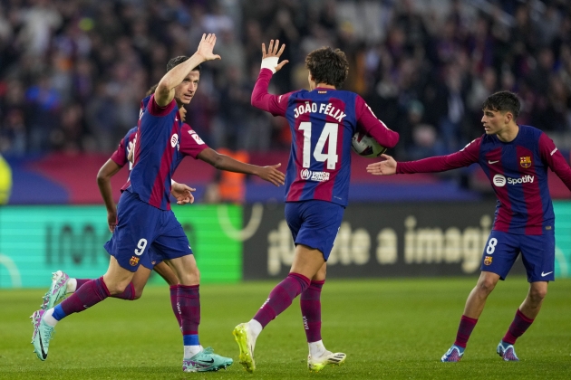 Gol empate Lewandowski Joao Félix / Foto: EFE