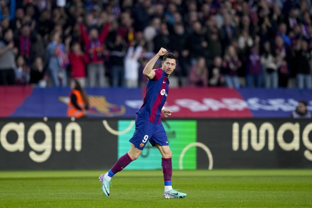 Gol Lewandowski Barça Alavés / Foto: EFE