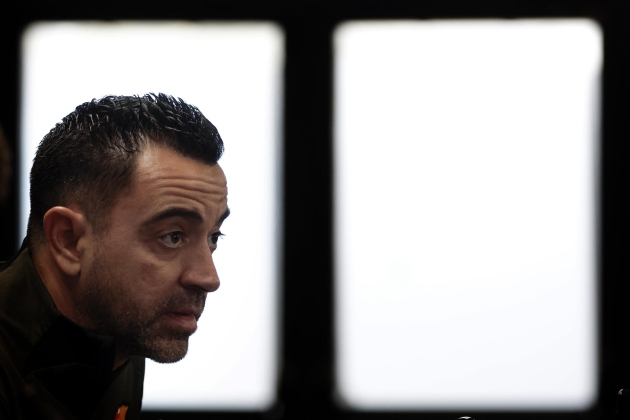 Xavi Hernández roda de premsa Barça / Foto: EFE