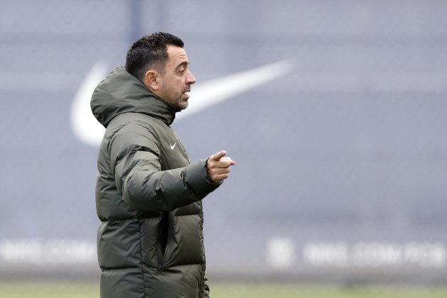 Xavi Hernández entrenamiento Barça / Foto: EFE