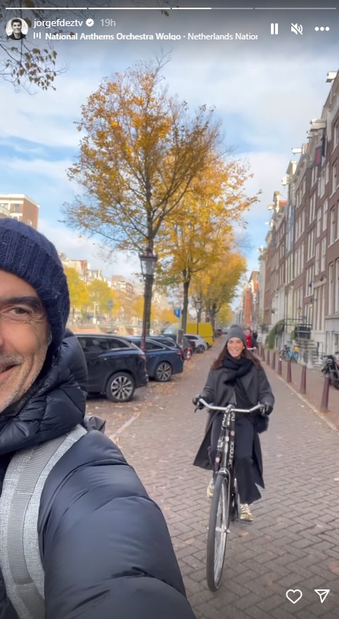 Jorge Fernández novia Amsterdam Ig