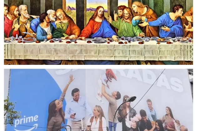 Cartell promocional Pombo i El Sant sopar de Leonardo Da Vinci