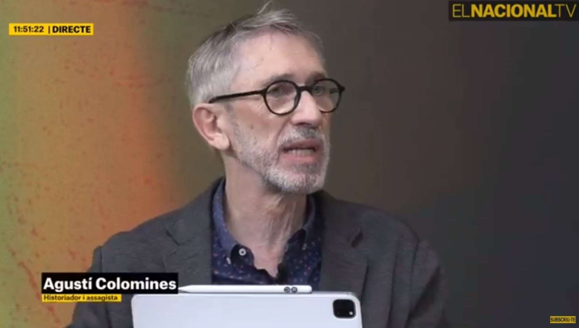 Agustí Colomines creu que Sánchez s'està jugant un "ensurt parlamentari" de Junts per l'amnistia