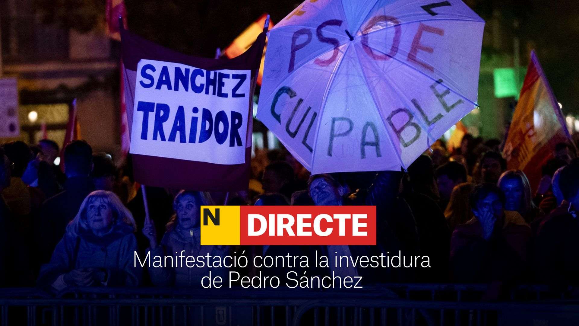 Protestas en Ferraz hoy, DIRECTO | Últimas noticias del 15 de noviembre