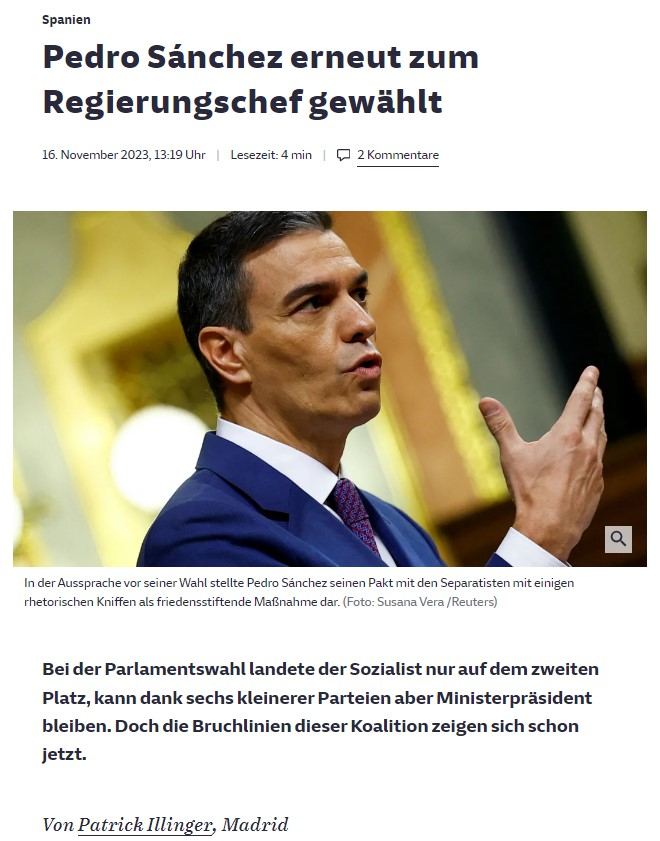 Suddeustche zeitung, investidura