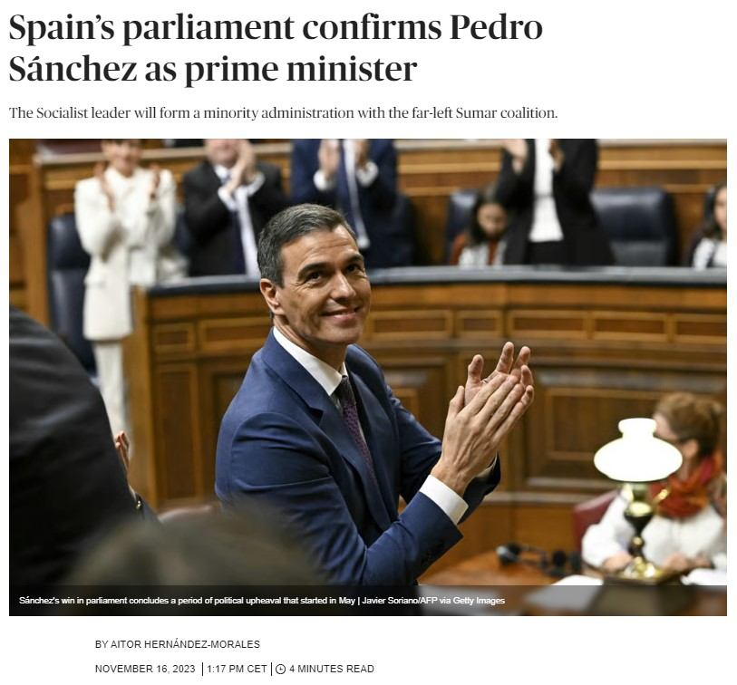Politico, investidura Politico, investidura