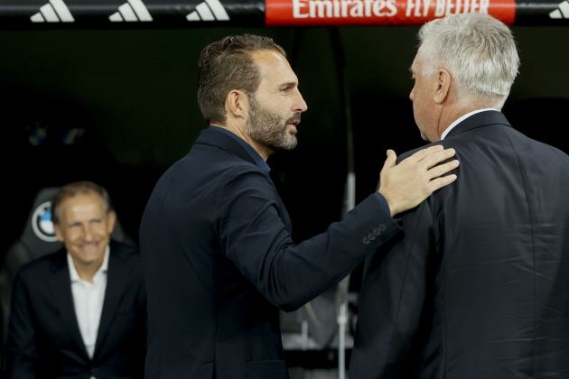 Baraja y Carlo Ancelotti antes del Real Madird - Valencia / Foto: EFE