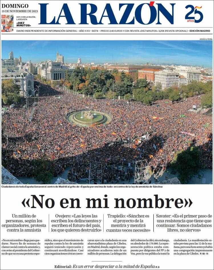 Portada La Razón