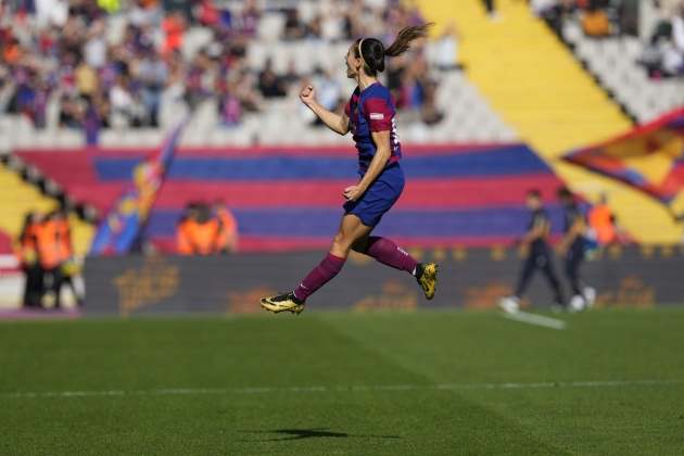 Aitana Bonmatí celebración gol Barça femenino / Foto: EFE Aitana Bonmatí celebración gol Barça femenino / Foto: EFE