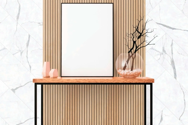 Revestimiento de pared de palilleria color roble 3D Revestimiento de pared de palilleria color roble 3D