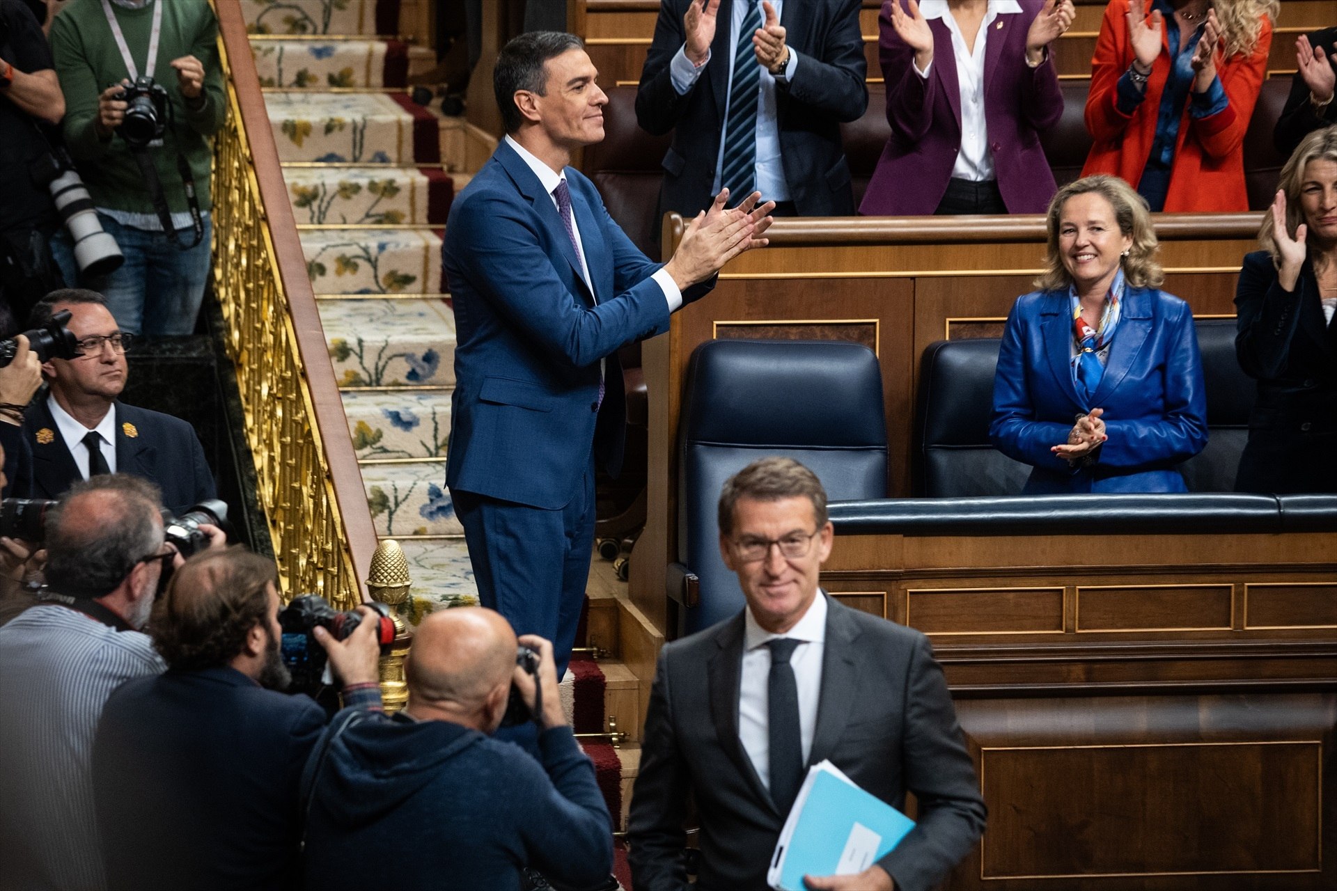 Feijóo ve en la risa de Sánchez contra él en el debate de investidura un "tic patológico" para analizar