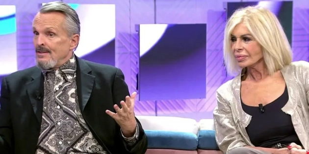 Miguel Bose y Bibiana Fernandez / Telecinco Miguel Bose y Bibiana Fernandez / Telecinco