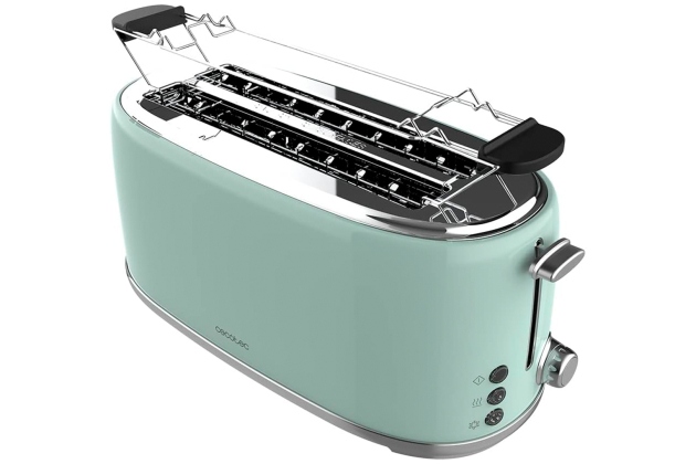 Cecotec Tostadora Toast&Taste 1600 Retro Double Green Cecotec Tostadora Toast&Taste 1600 Retro Double Green