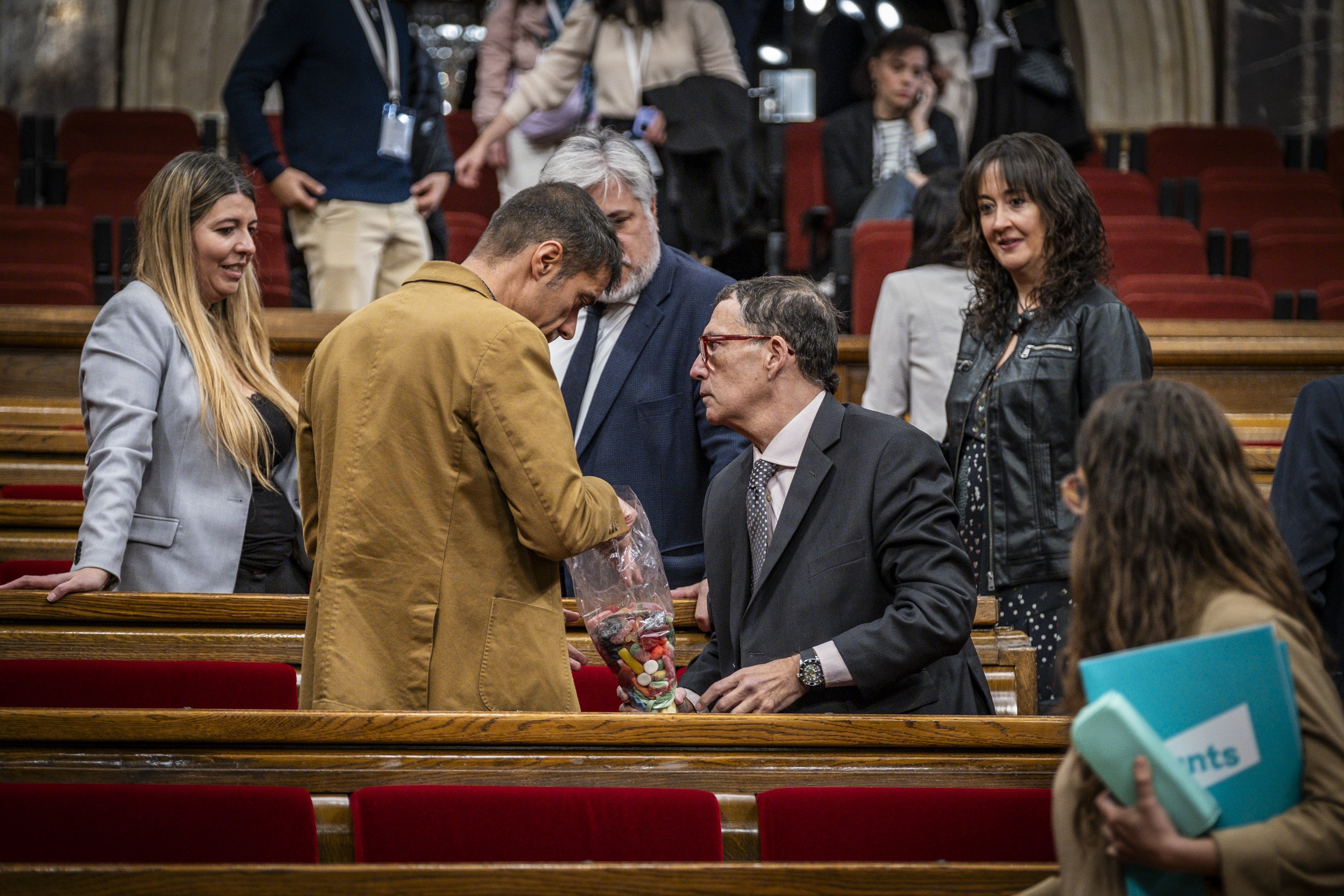 Ple Parlament Sessió control ull agulla cuevillas junts / Foto: Carlos Baglietto