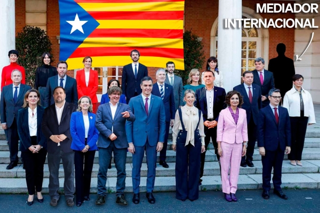 montatge del PP sobre la foto del Gobierno / @ppopular montatge del PP sobre la foto del Gobierno / @ppopular