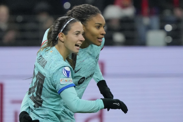Aitana Bonmatí Salma Paralluelo Barça femenino celebración gol / Foto: EFE Aitana Bonmatí Salma Paralluelo Barça femenino celebración gol / Foto: EFE