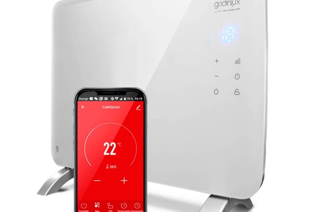 Radiador eléctrico convector Cristal de Gridinlux