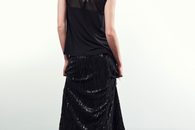 Faldilla|Falda midi amb flecos1