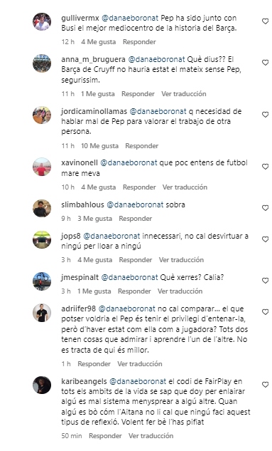 cometarios Danae Guardiola Instagram