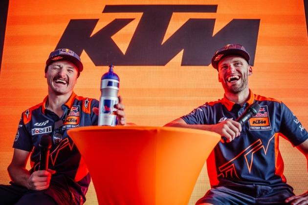 Jack Miller y Brad Binder riendo Jack Miller y Brad Binder riendo