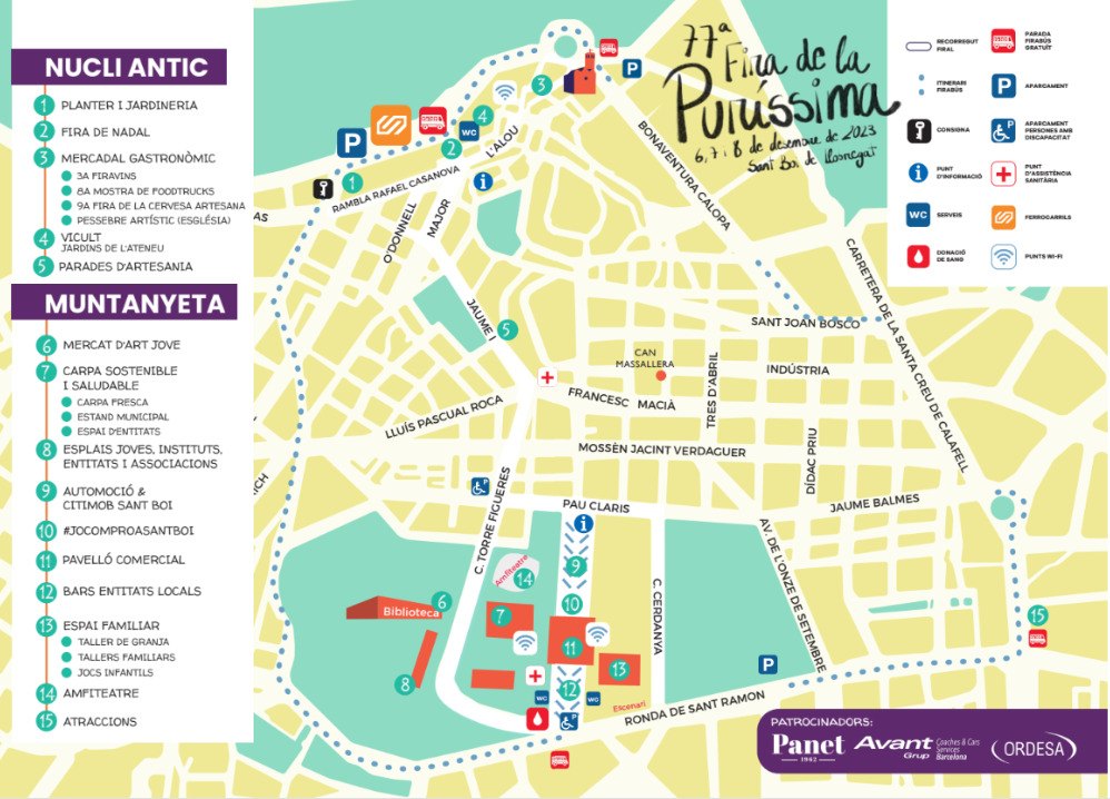 mapa feria de la purissima