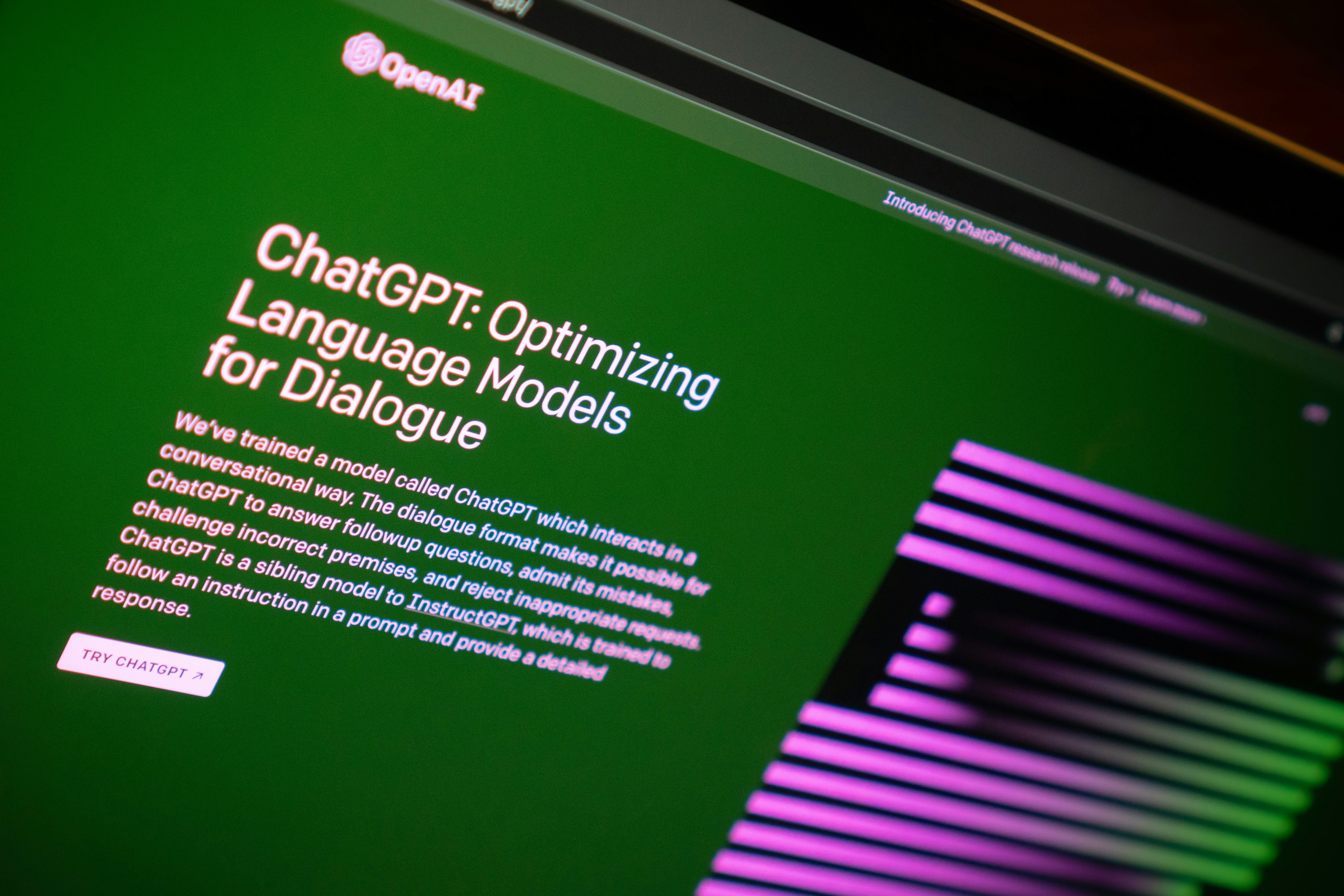 Pantalla de ChatGPT Pantalla de ChatGPT
