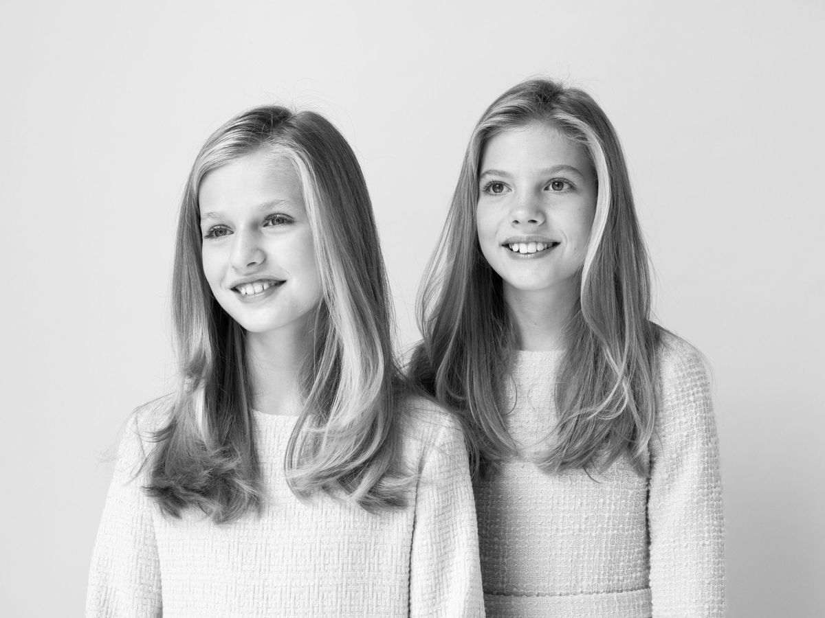 Leonor y Sofía de niñas
