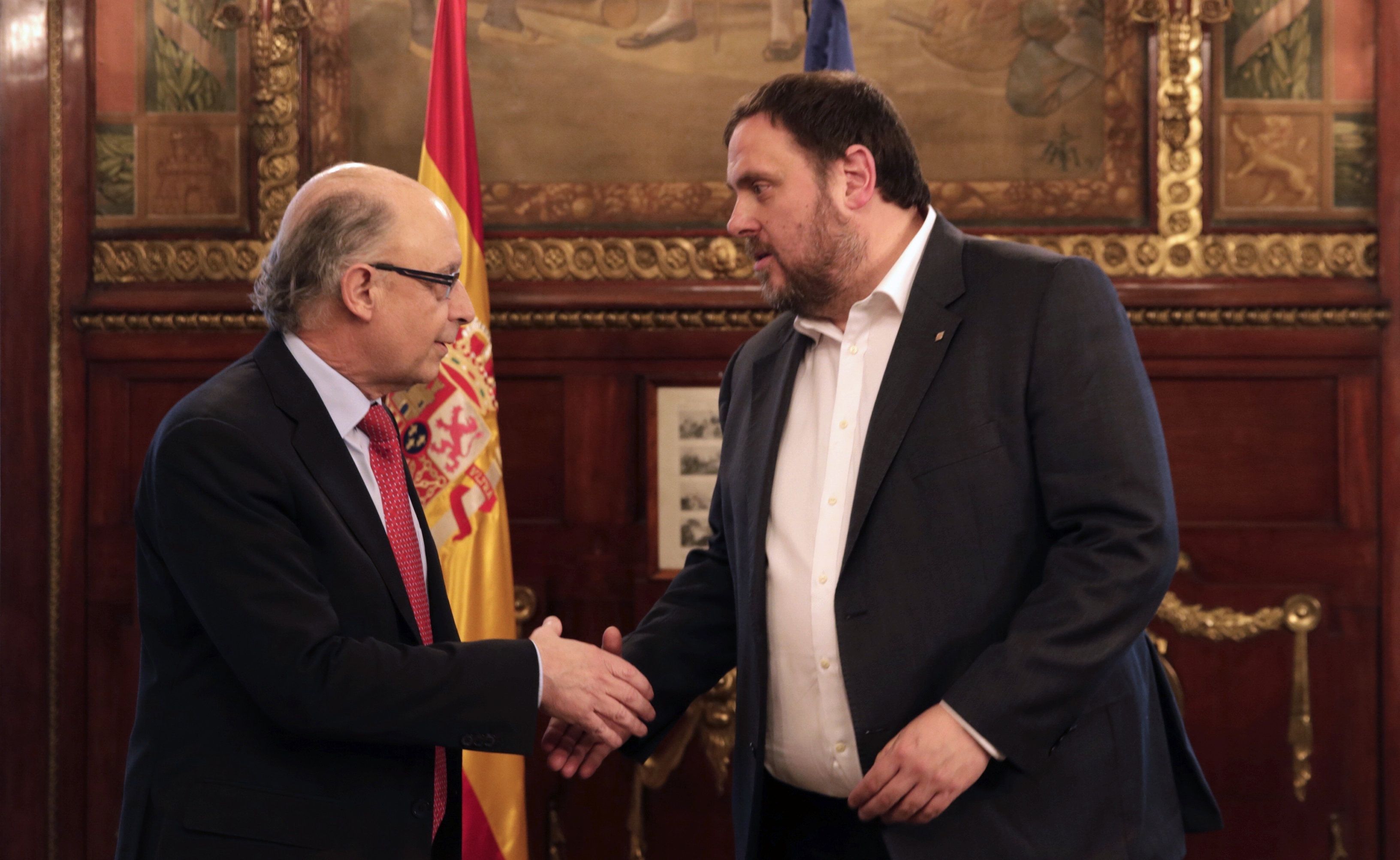 Junqueras: “Catalunya tiene las arcas vacías, porque quien las llena es Montoro”