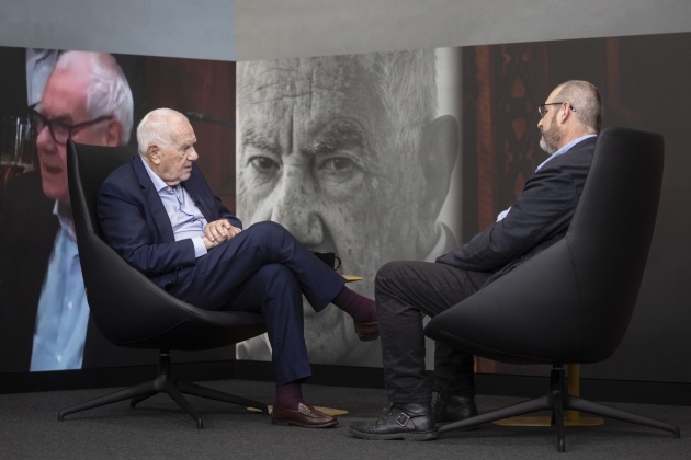 ERNEST MARAGALL al plató d'El Nacional.cat / Foto: Montse Giralt