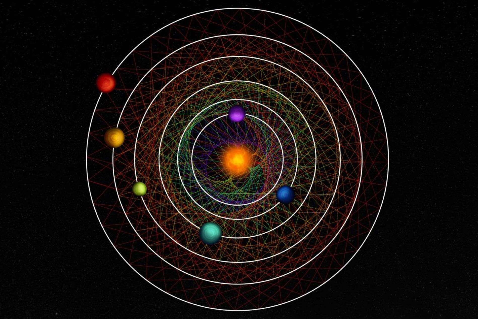 Encuentran un extraño sistema solar de seis planetas sin cambios desde que se formó