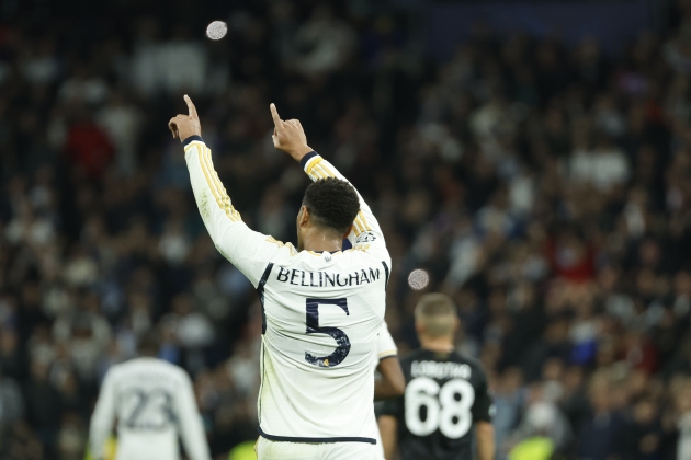 Bellingham gol Nápoles / Foto: EFE - Juanjo Martín
