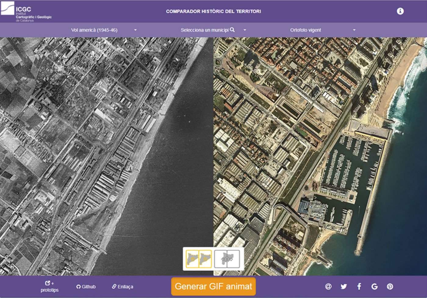 MAPA: Com era el teu municipi el 1945?