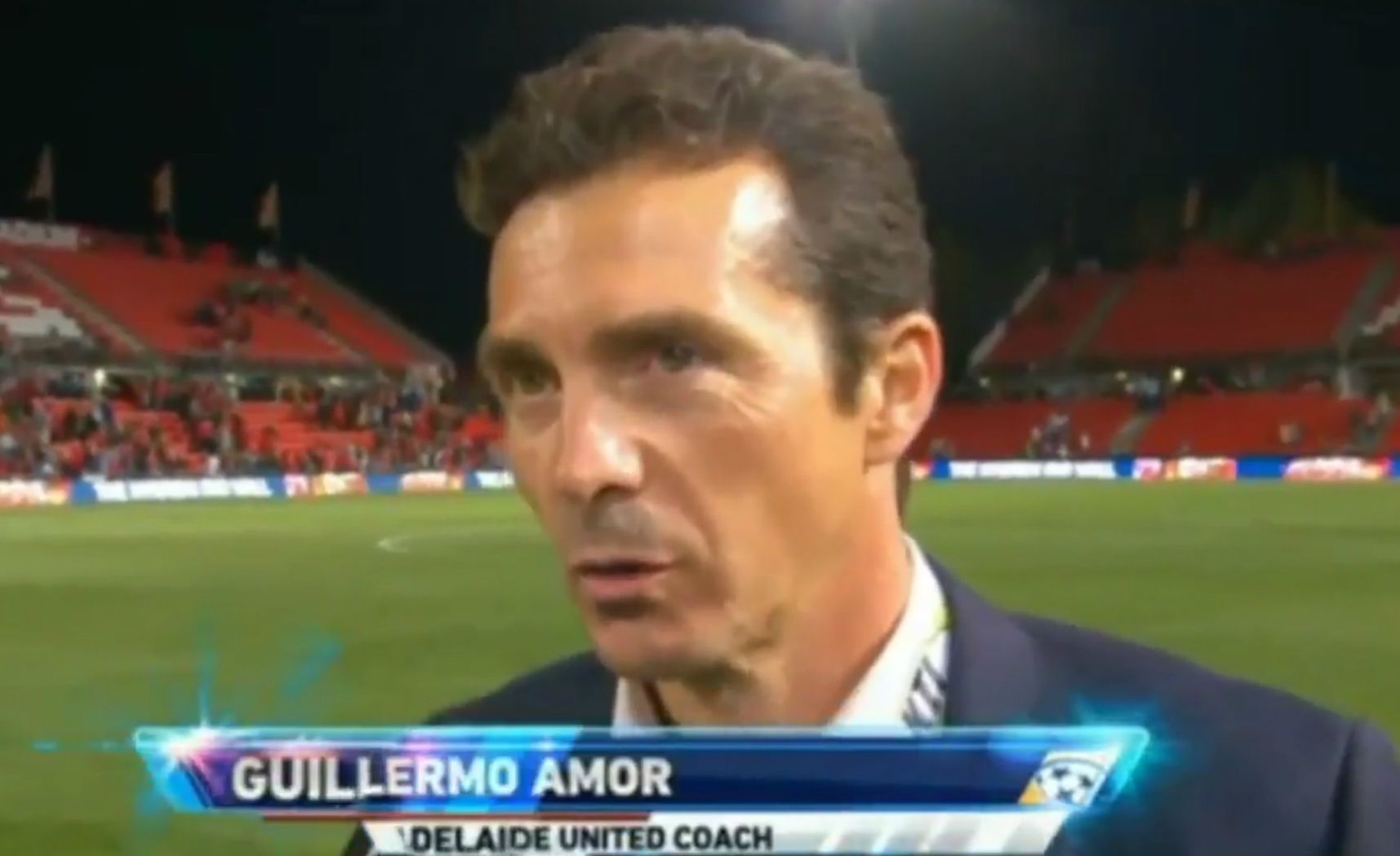 Guillermo Amor s'embolica amb l'anglès en una entrevista