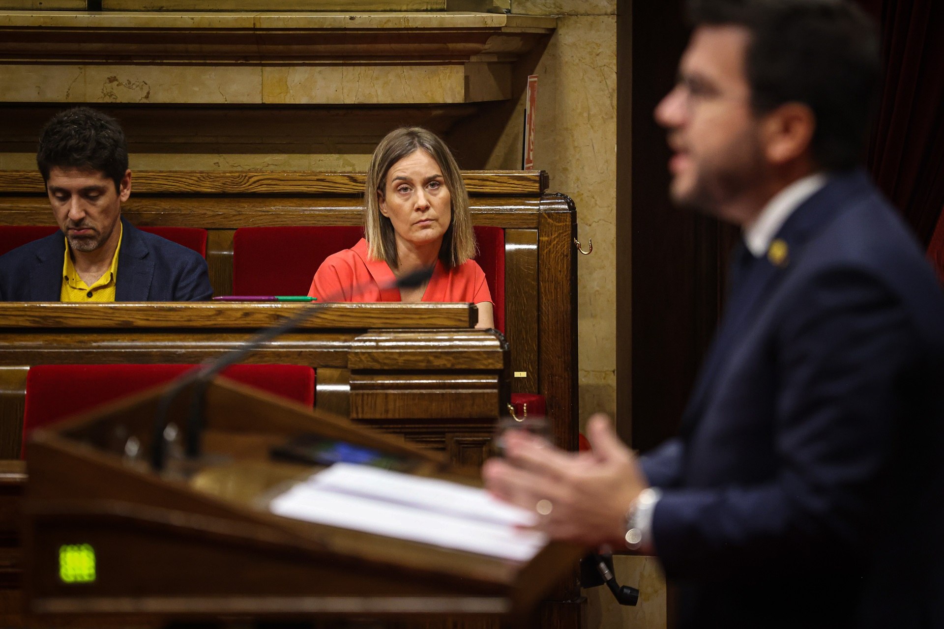 Albiach acusa a Aragonès de dejarse marcar la agenda por el PSC y Junts: "Tiene un rumbo errático"