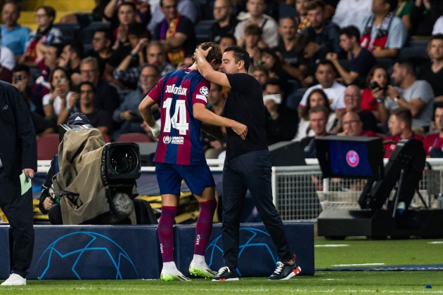 Joao Félix Xavi Hernández Barça / Foto: Europa Press - Javier Borrego