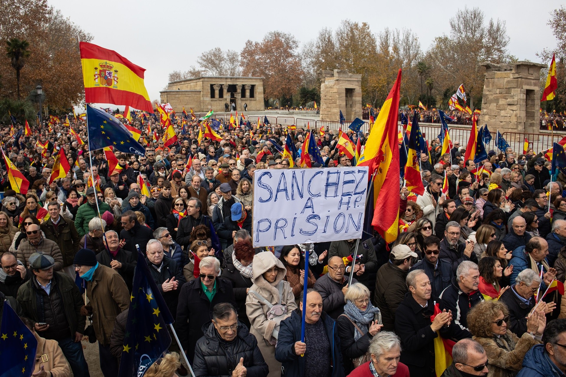 manifestacio del PP contra la amnistía en Madrid / Europa Press