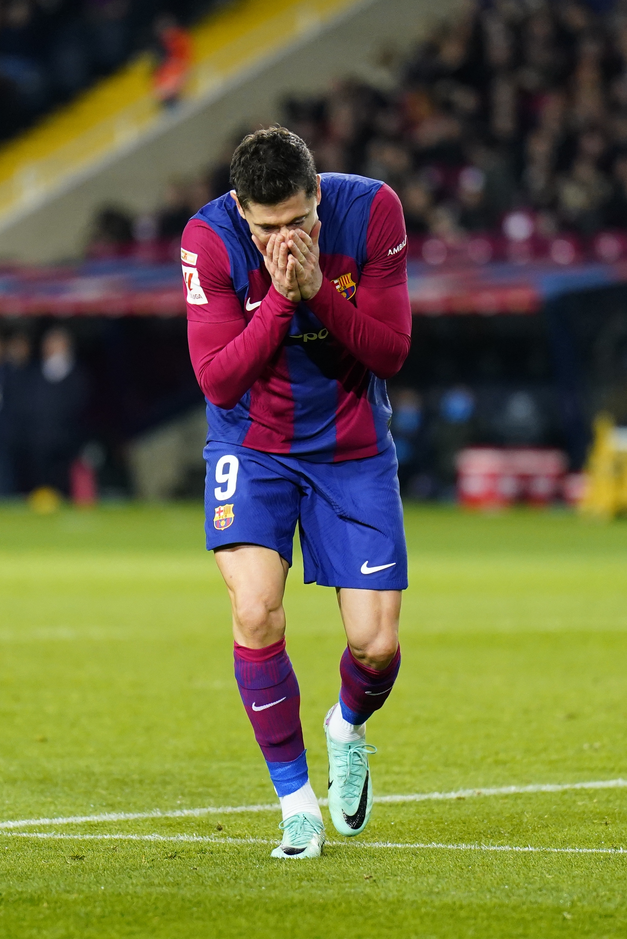 Robert Lewandowski Barça fallo Atlético de Madrid / Foto: EFE - Siu Wu