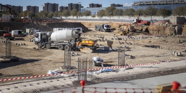 Acte primera pedra ampliació del recinte de Fira de Barcelona Gran Via Pere Aragonès Natalia Mas Pau Relat Jaume Collboni Nuria Marín / Foto: Montse Giralt Acte primera pedra ampliació del recinte de Fira de Barcelona Gran Via Pere Aragonès Natalia Mas Pau Relat Jaume Collboni Nuria Marín / Foto: Montse Giralt