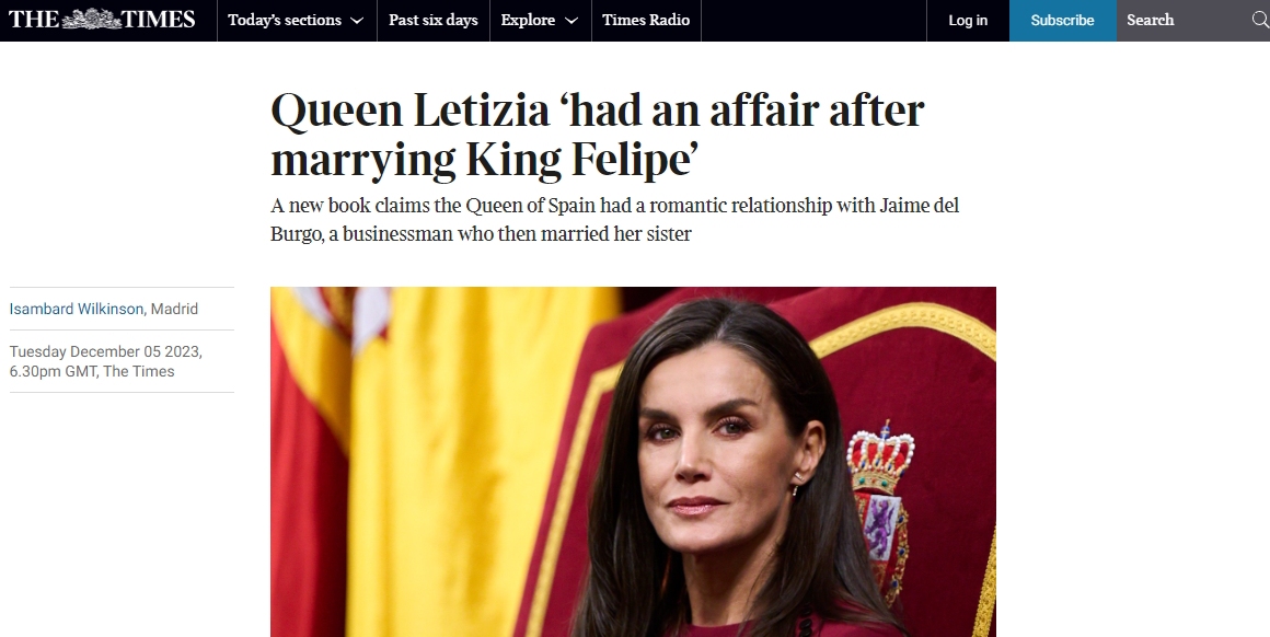Letizia infiel The Times