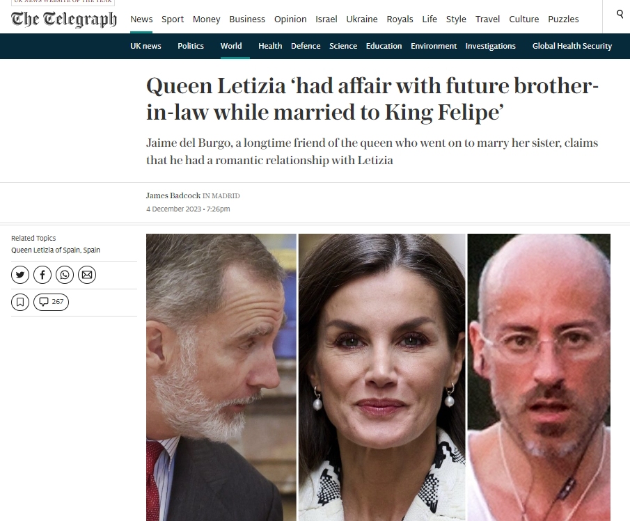 Letizia infiel The Telegraph