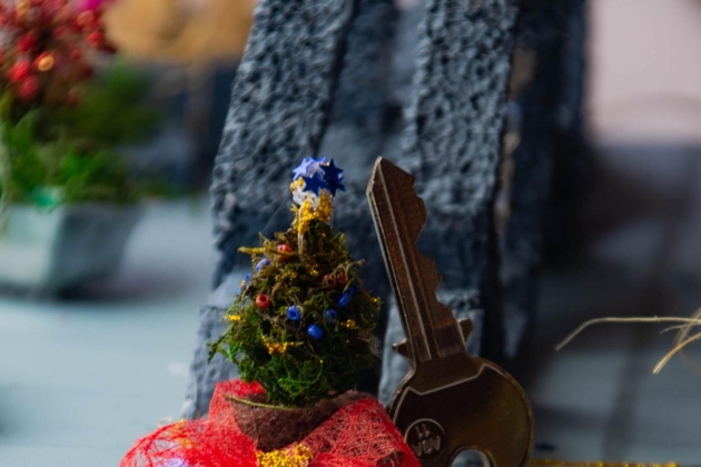 El árbol de Navidad de Vilagarcía de Arousa, de 1cm / Foto: EFE