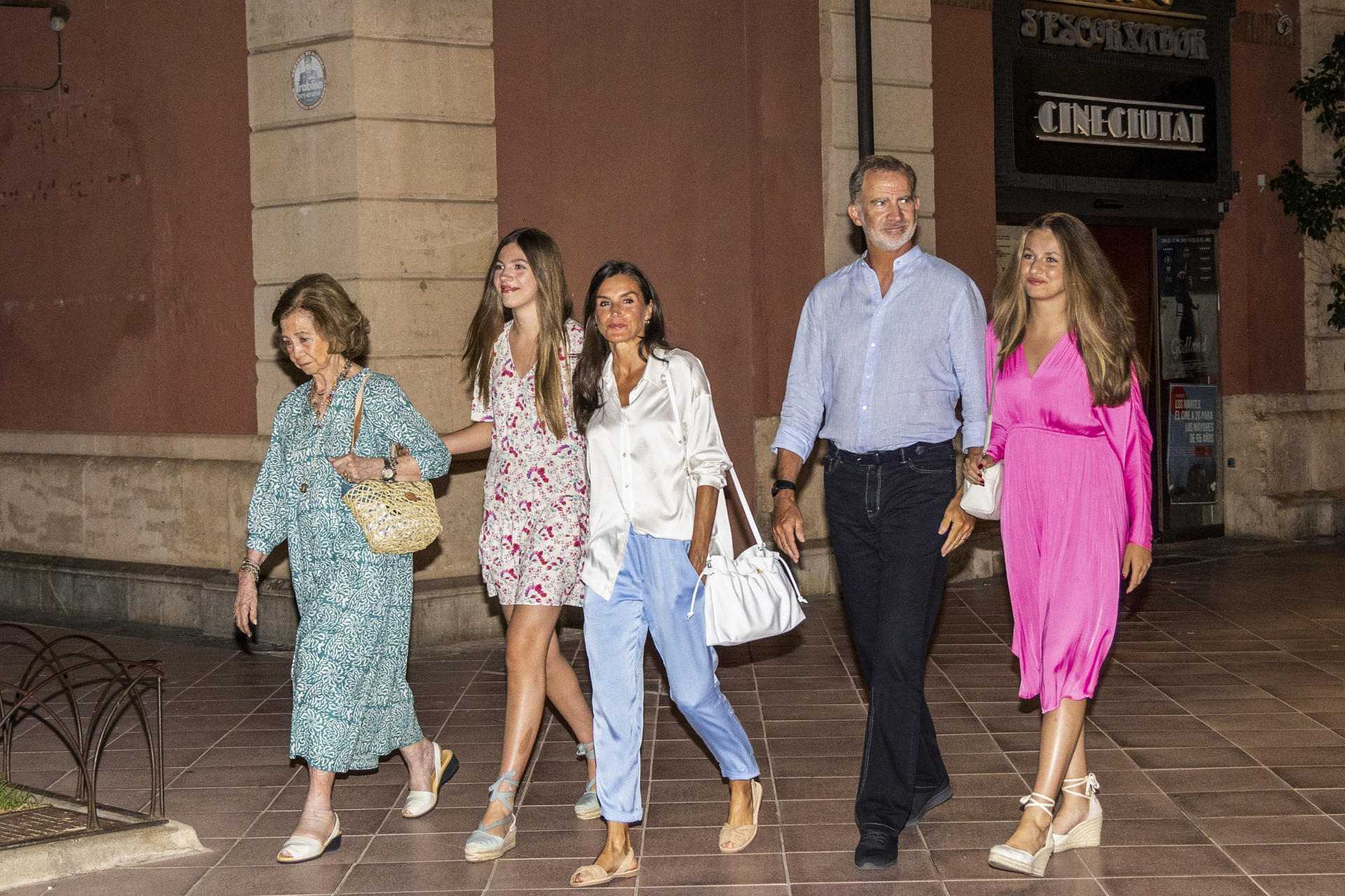 Reina Sofia amb la família Reina Sofia amb la família
