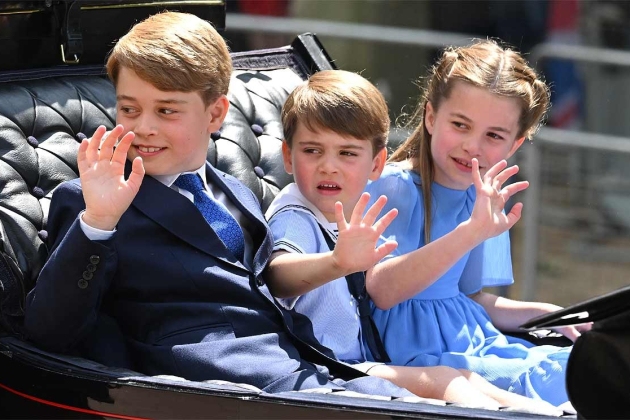 George, Charlotte y Louis George, Charlotte y Louis