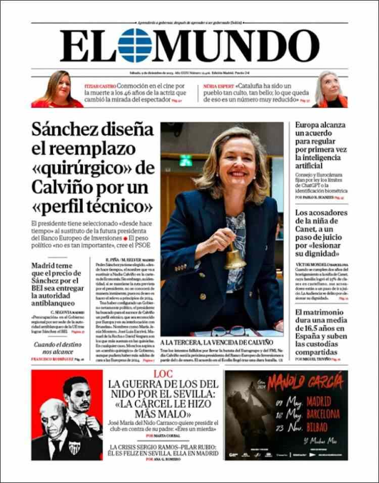Portada El Mundo Portada El Mundo